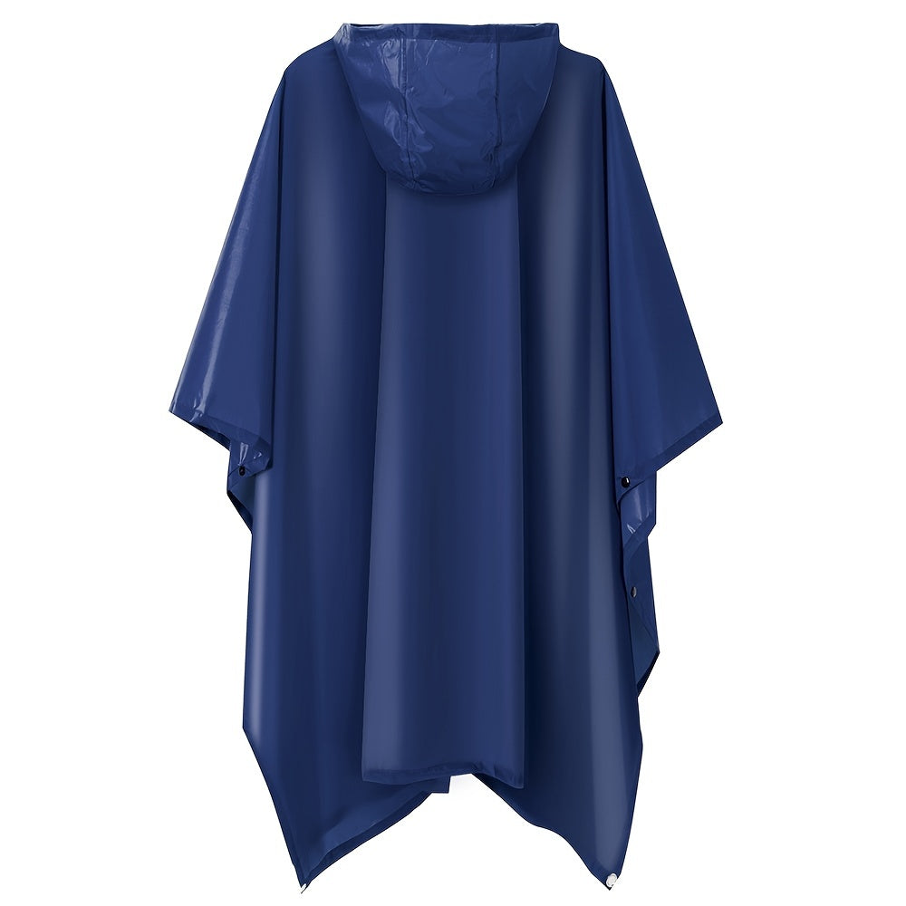 WW | Wasserdichter Faltbarer Regenponcho Mit Kapuze