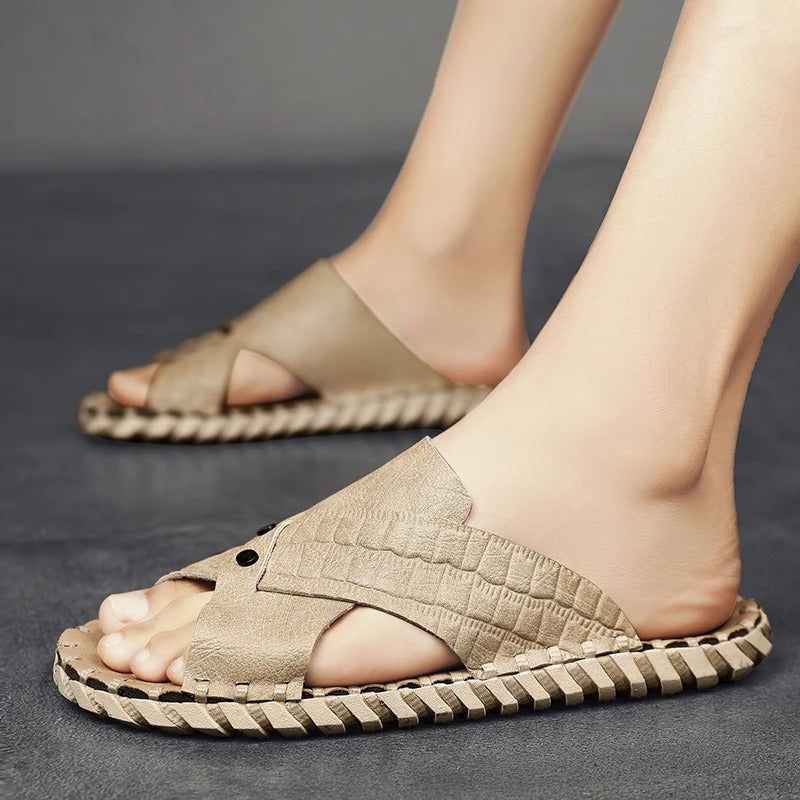 W&W Mode | Rutschfeste, Wasserdichte Herrensandalen