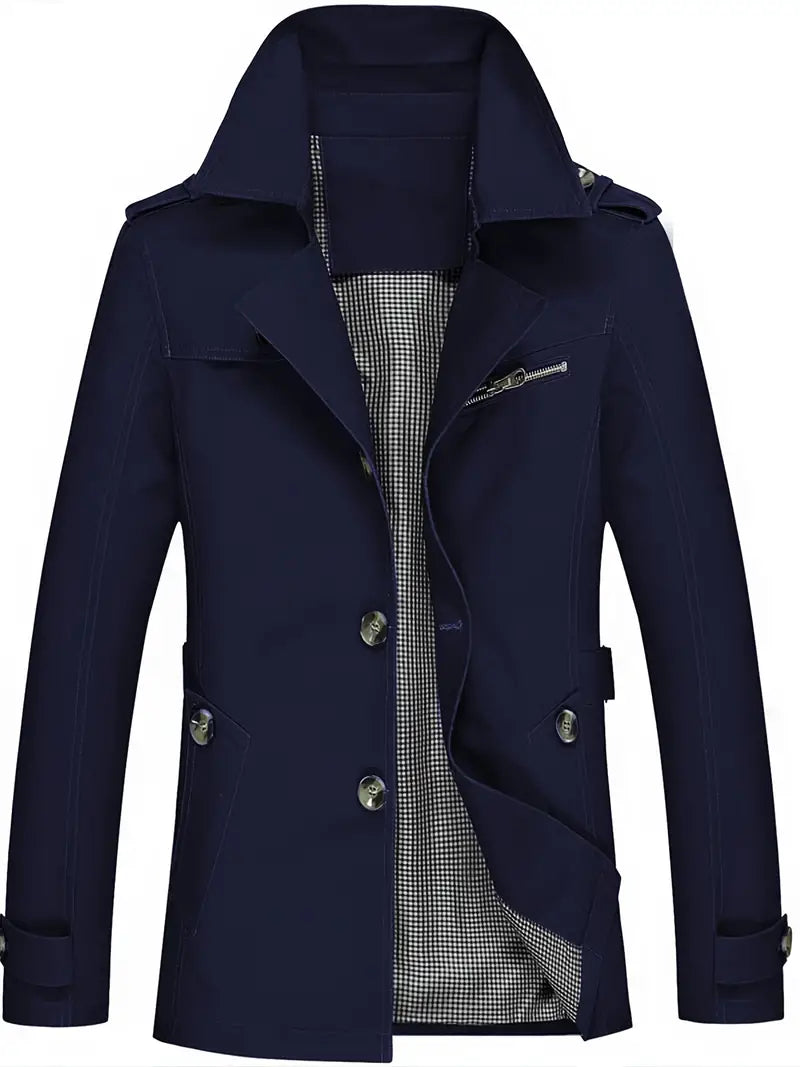 WW | Herren Große Größe Baumwollwindjacke Für Frühling Und Herbst