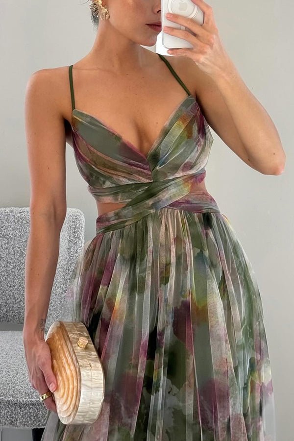 WW | Elegante Maxikleid Im Schönem Blumenmuster