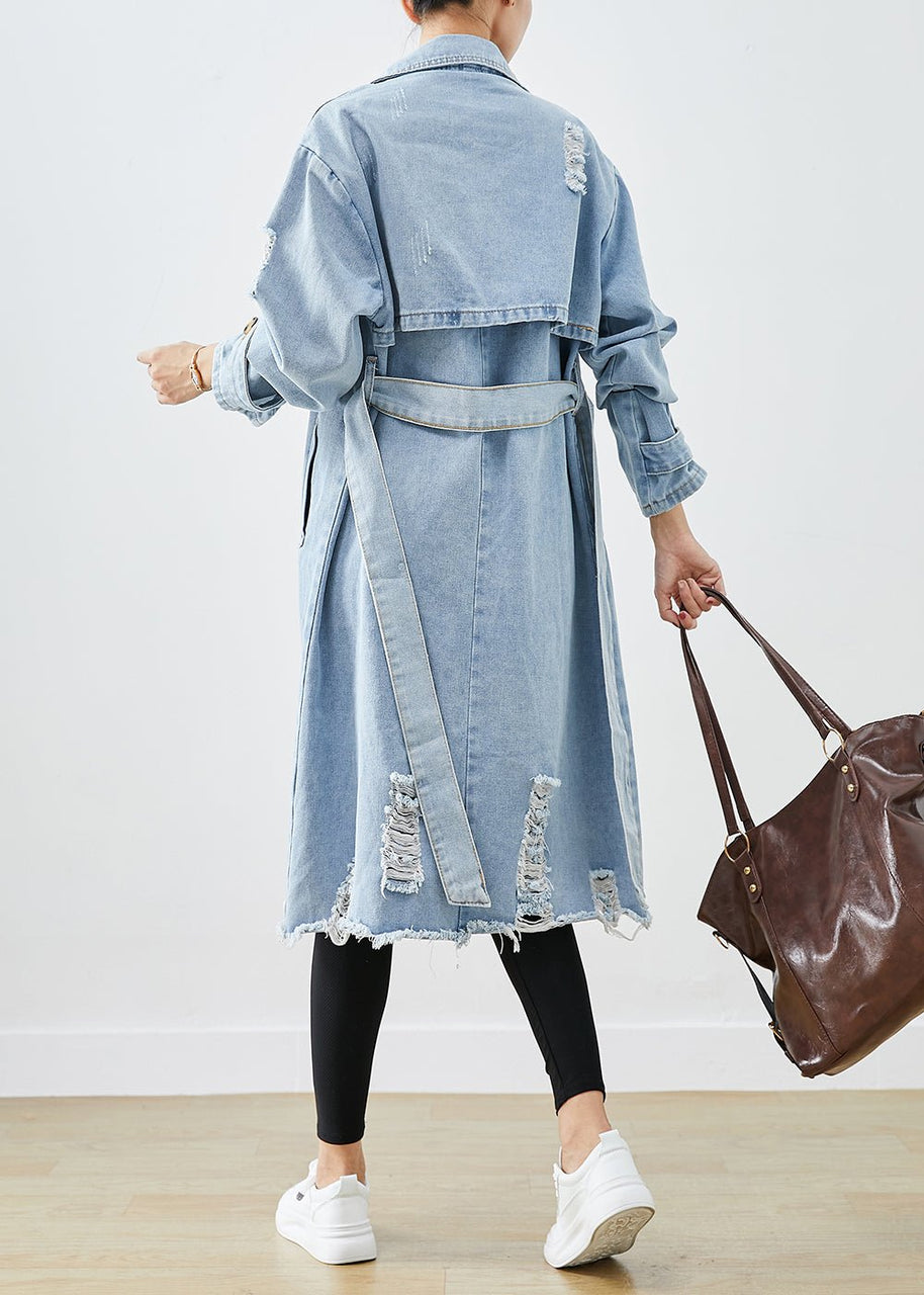 WW | Feminine Eleganz in einem Damen-Jeansmantel - Wintersaison 2024