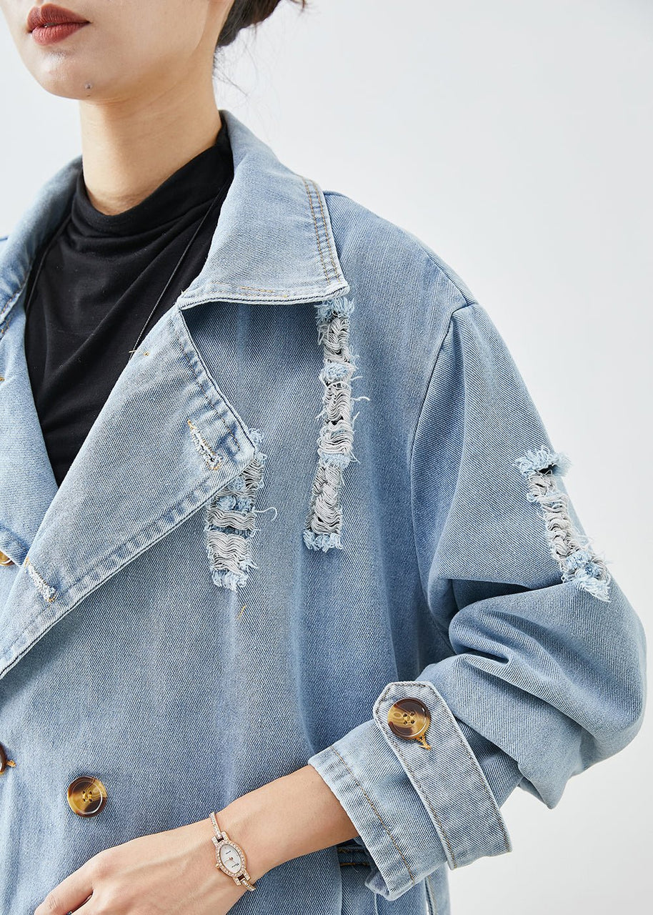 WW | Feminine Eleganz in einem Damen-Jeansmantel - Wintersaison 2024