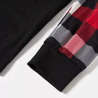 WW | Weihnachtsfamilie passende Schlafanzüge - Rote und graue Karos Pjs Set mit 