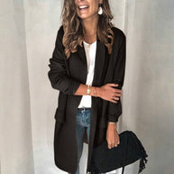 WW | Lange Bequeme Dünne Strickjacke Für Frauen