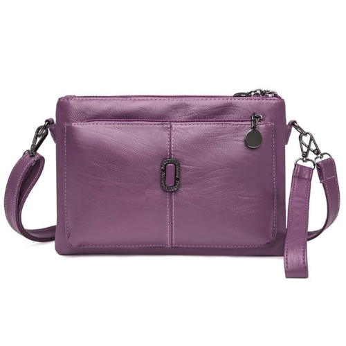 W&W Mode | Kleine Ledere Schultertasche Damen Hochwertige Lederverarbeitung