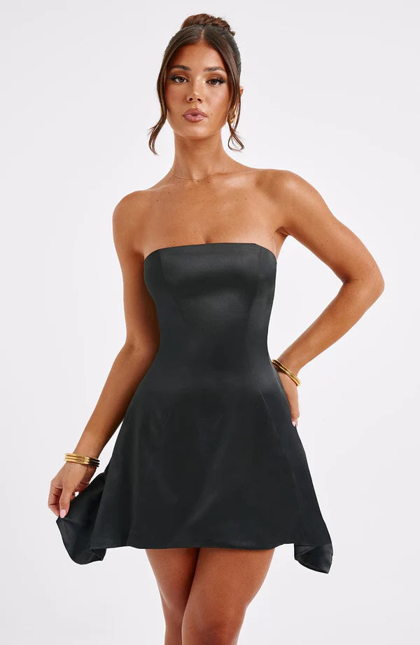 WW | Ärmelloses Minikleid mit Schleifendetail