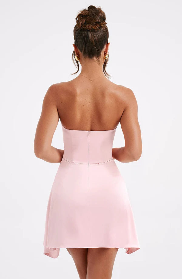 WW | Ärmelloses Minikleid mit Schleifendetail