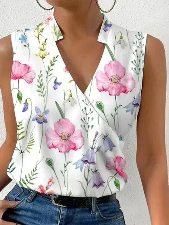 WW | Schicke Ärmellose Bluse für Frauen