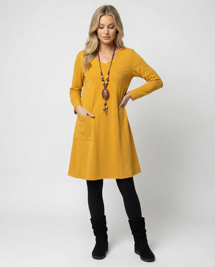 W&W Mode - Damen Elegantes Kleid, Stilvoll & Feminin Geschnitten