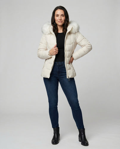 W&W Mode | Stilvolle Winterjacke damen mit Fellkragen