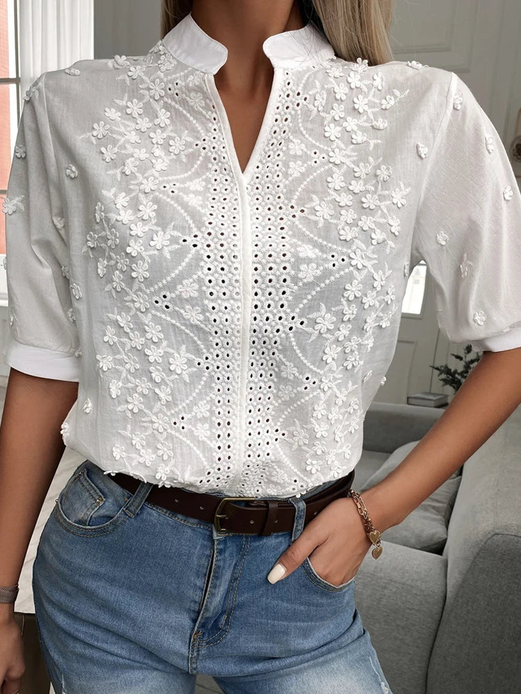 WW | Elegantes Top Mit V-Ausschnitt