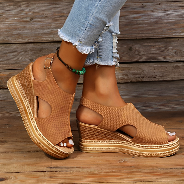W&W Mode | Damen Plateau Keilsandaletten