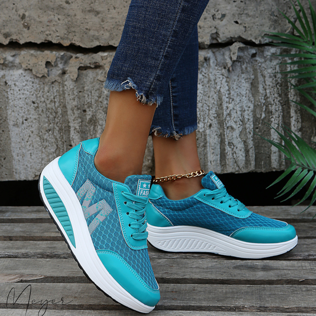 Orthopädische Sportschuhe mit Einlegesohle, Fußgewölbeunterstützung und Dämpfungssohle