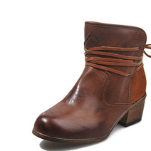 W&W - Neu Stiefel Damen Lederschuhe
