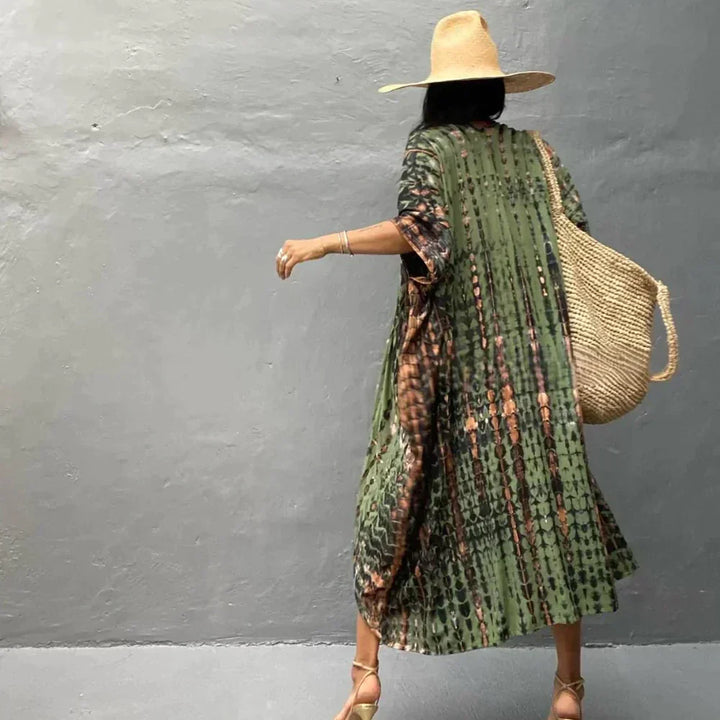 W&W Mode | Stilvolles Kimonokleid Im Boho-Stil