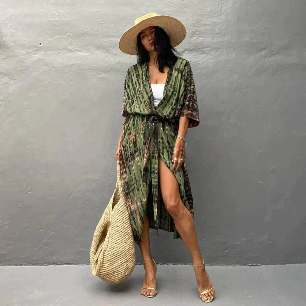 WW | Stilvolles Kimonokleid Im Boho-Stil
