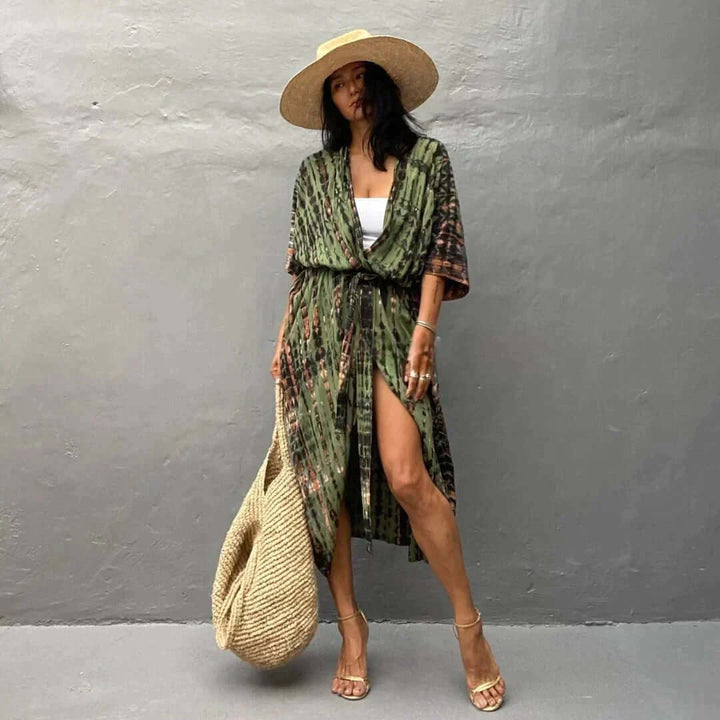 W&W Mode | Stilvolles Kimono Olivgrün