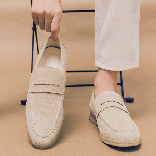 W&W Mode | Slipper Herren Klassische Loafers Herren Luxuriöse Verarbeitung Echtes Leder