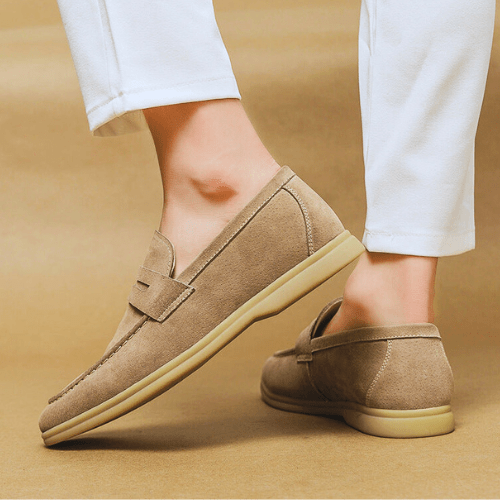 W&W Mode | Slipper Herren Klassische Loafers Herren Luxuriöse Verarbeitung Echtes Leder
