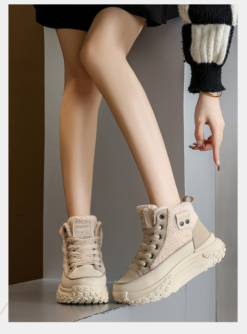 WW – Wasserdichte Plüsch-Stiefeletten