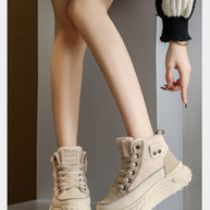 WW – Wasserdichte Plüsch-Stiefeletten
