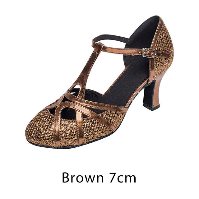 W&W Mode | Salsa Tanzschuhe Damen Latein Tanzschuhe 7cm