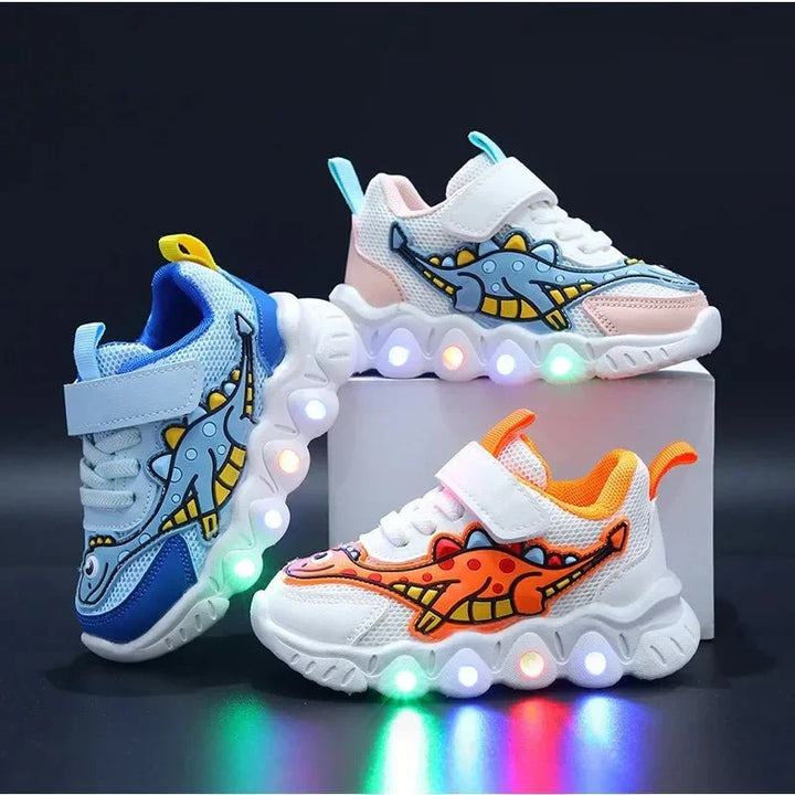 W&W Mode | Leuchtende Dino Sneaker