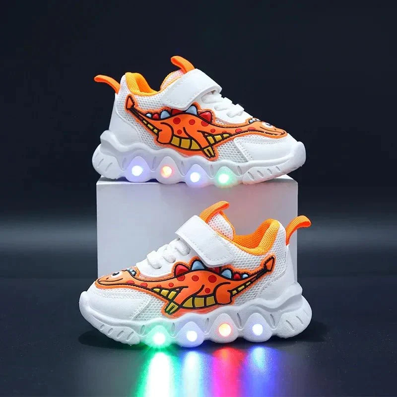 W&W Mode | Leuchtende Dino Sneaker
