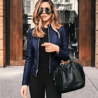 WW | Jacke Damen Slim Fit Lederjacke Damen Perfekt Für Den Herbst Trendy & Lässig
