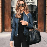 WW | Jacke Damen Slim Fit Lederjacke Damen Perfekt Für Den Herbst Trendy & Lässig