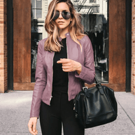 WW | Jacke Damen Slim Fit Lederjacke Damen Perfekt Für Den Herbst Trendy & Lässig