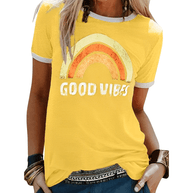 WW | Retro Good Vibes Grafik T-Shirt für Damen