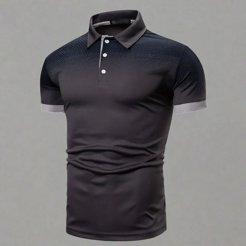 WW | Gradient Herrenpoloshirt Stilvoll Sommer