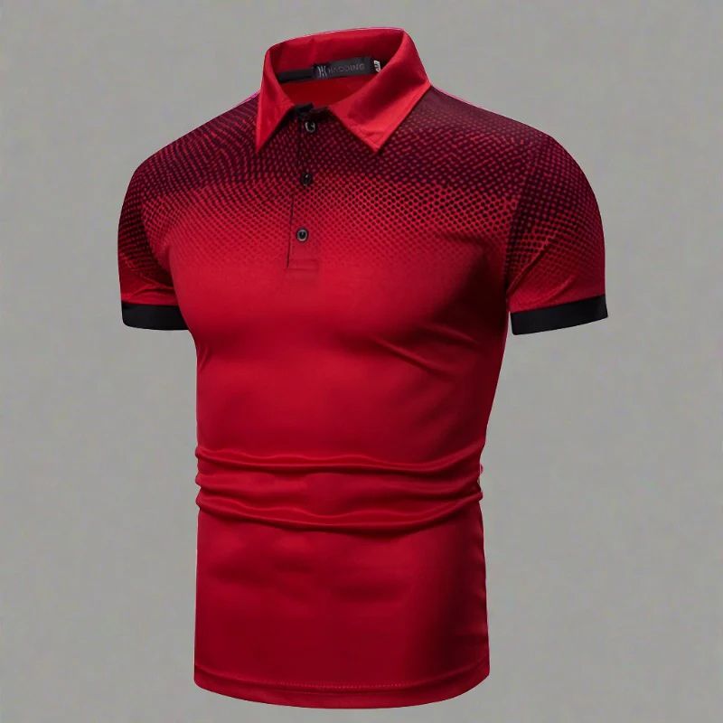 WW | Gradient Herrenpoloshirt Stilvoll Sommer