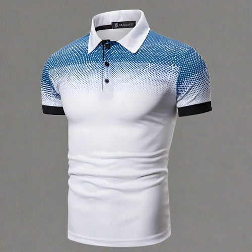 WW | Gradient Herrenpoloshirt Stilvoll Sommer