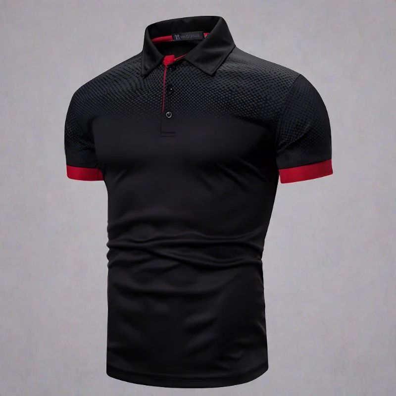 WW | Gradient Herrenpoloshirt Stilvoll Sommer