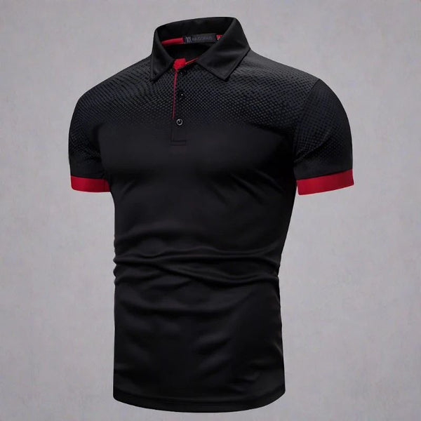 WW | Gradient Herrenpoloshirt Stilvoll Sommer