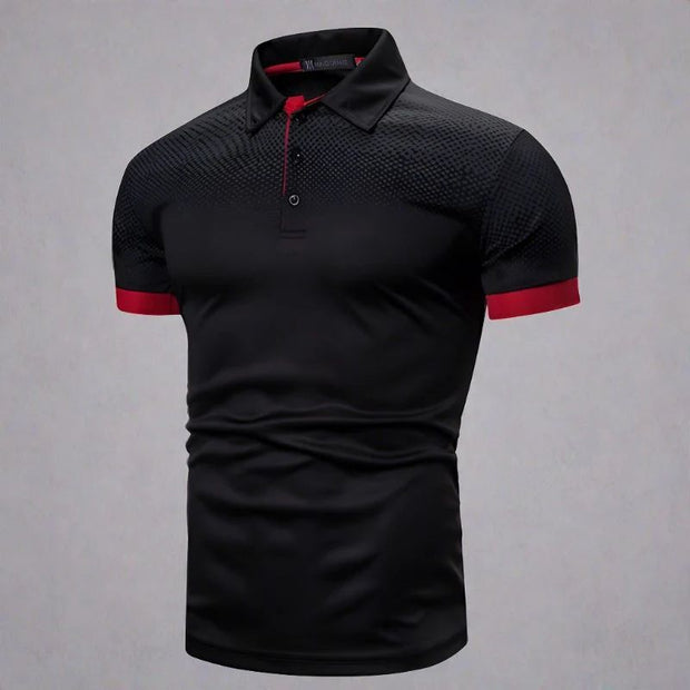 WW | Gradient Herrenpoloshirt Stilvoll Sommer