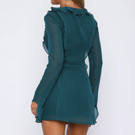 WW | Langärmliges Minikleid mit Rüschen