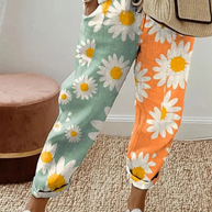 WW | Casual Unique Printed Button Pocket Pants