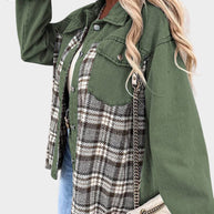 WW | Retro Jeansjacke für Damen - Modische Jeansstoffjacke