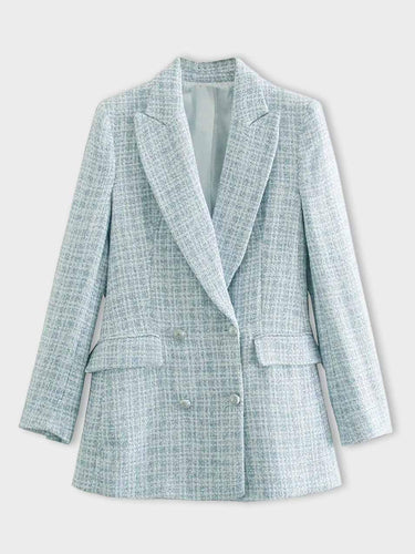 W&W Mode - karierter tweed-blazer