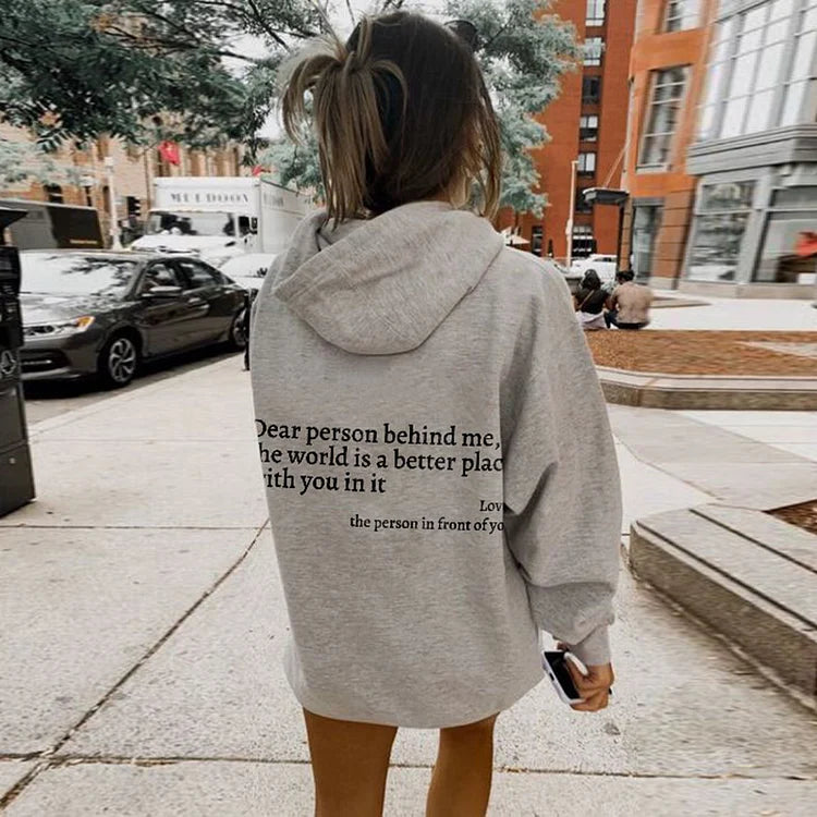 Angel - Liebe Person hinter mir Unisex Hoodie
