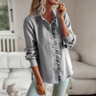 WW Bluse | Elegantes Hemd für Frauen mit Rüschen