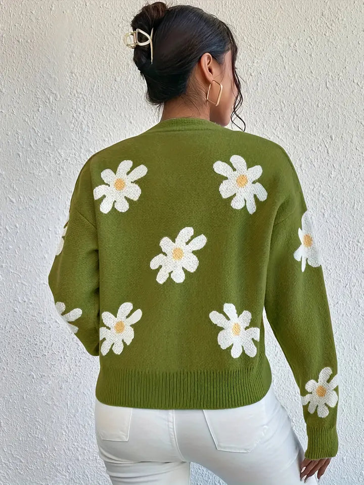 W&W Mode | mit Blumenmuster und langen Ärmeln Für Frauen