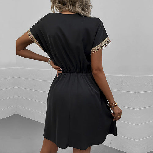 WW | Elegantes Kordelzug-Minikleid