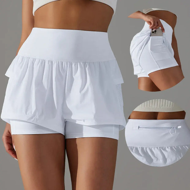 WW | Gym Sport Laufshorts Für Damen Mit Hoher Taille