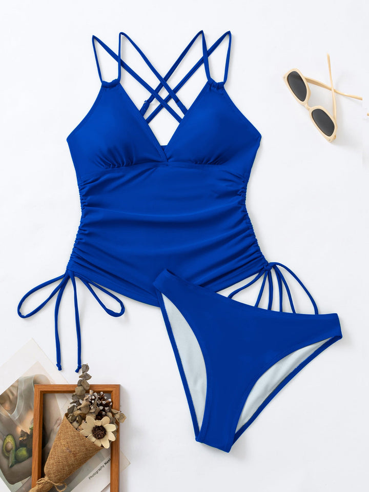 W&W Mode Tankini-Badeanzug mit überkreuzten Trägern