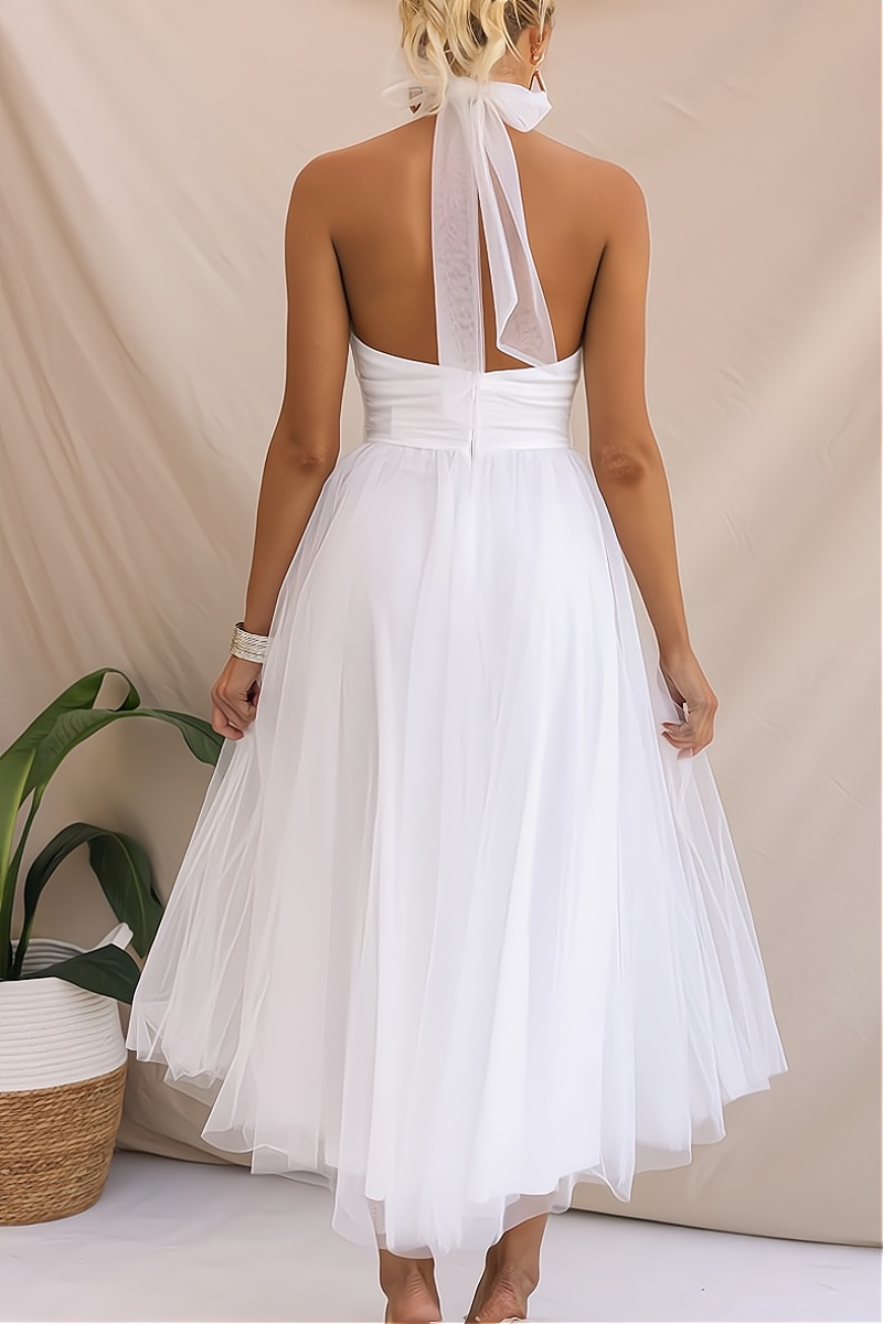W&W Mode | Stilvolles Ärmelloses Partykleid - Perfekt für einen Raffinierten Abendlook