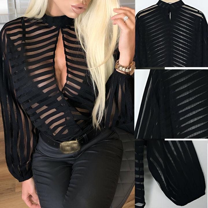 W&W Mode | Verführerische Bluse Aus Transparentem Netz